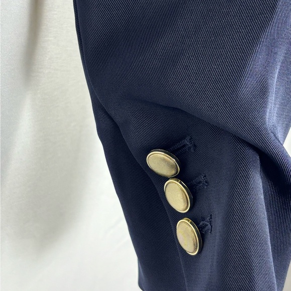 Zara Navy Blue Double Breasted Crop Blazer- XS - Picture 7 of 12